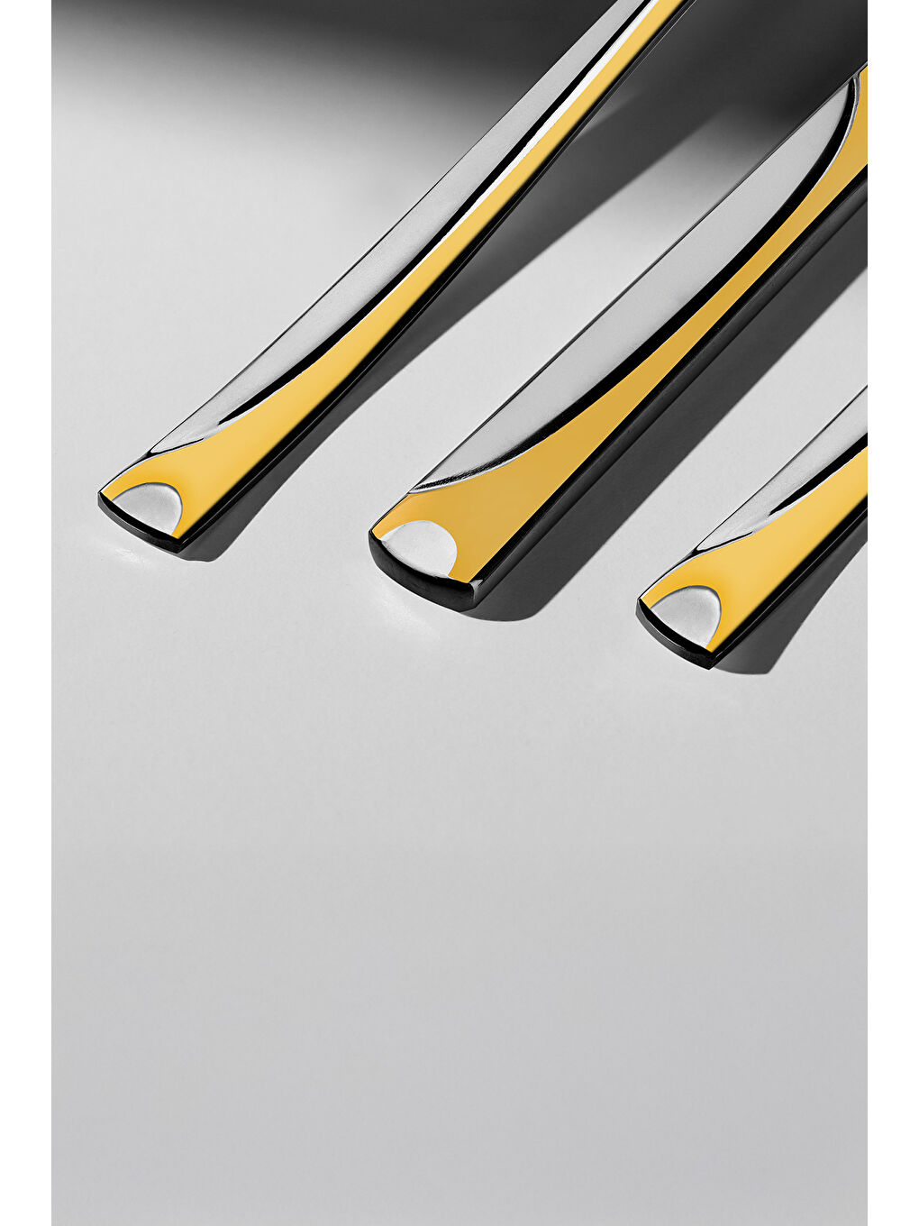 Sarı Fiesta Altın Saten 12 Kişilik 72 Parça Kutulu Çatal Kaşık Bıçak Takımı-2