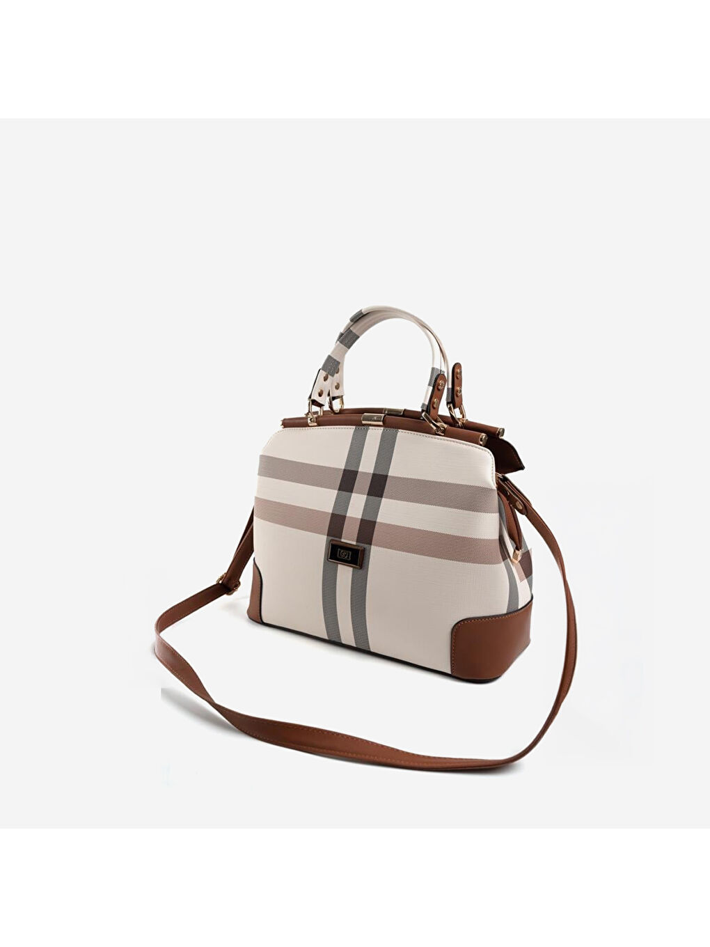 Karışık Kadın SP706-MK48 SILVER POLO El ve Kol Çantası Krem-Taba-3