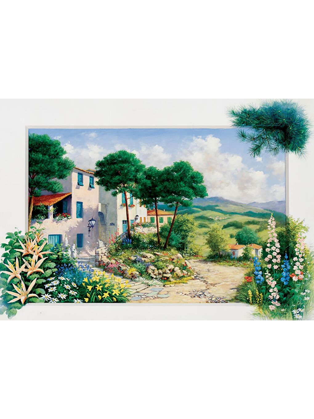 Art Puzzle Karışık 1000 Parça Puzzle Yazlıkta - 2