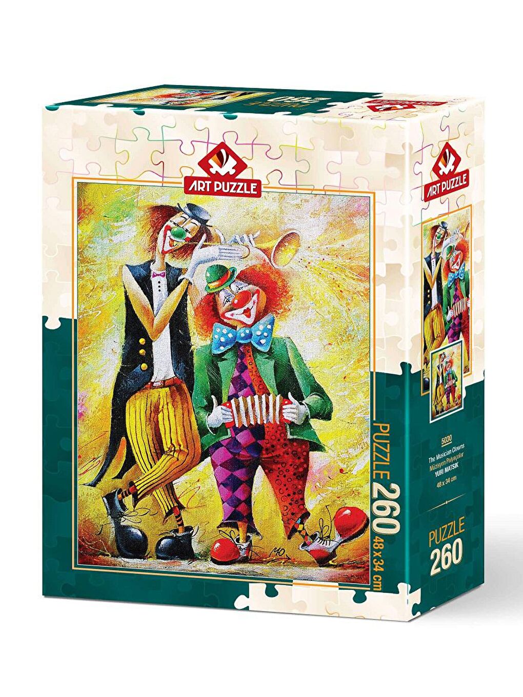 Art Puzzle Karışık 260 Parça Puzzle Müzisyen Palyaçolar - 1