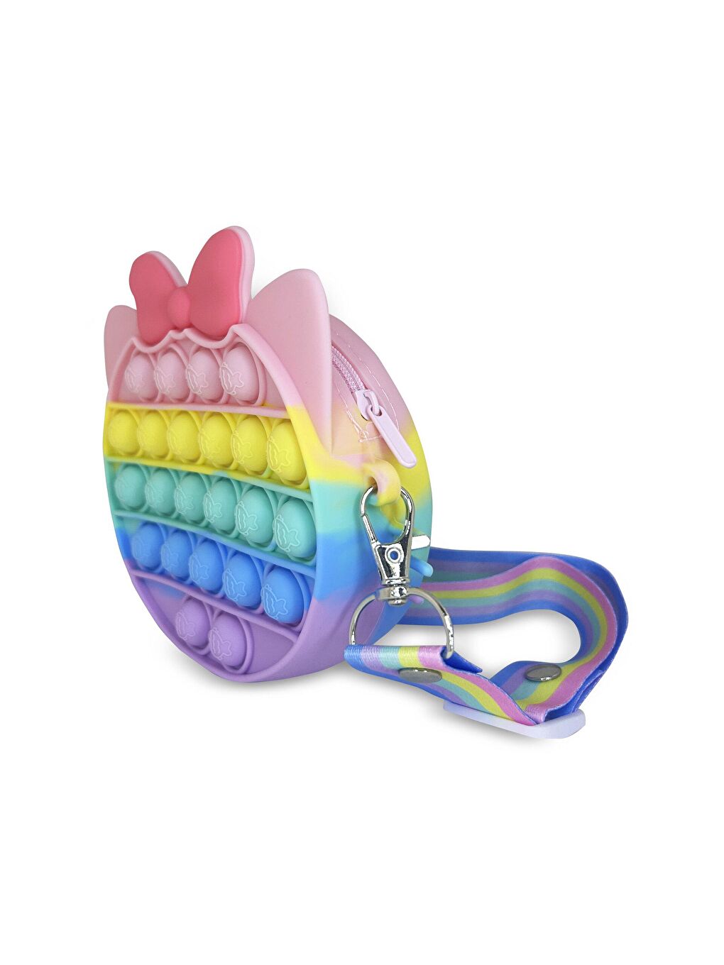 Karışık Silikon Yuvarlak Omuz Çantası-2