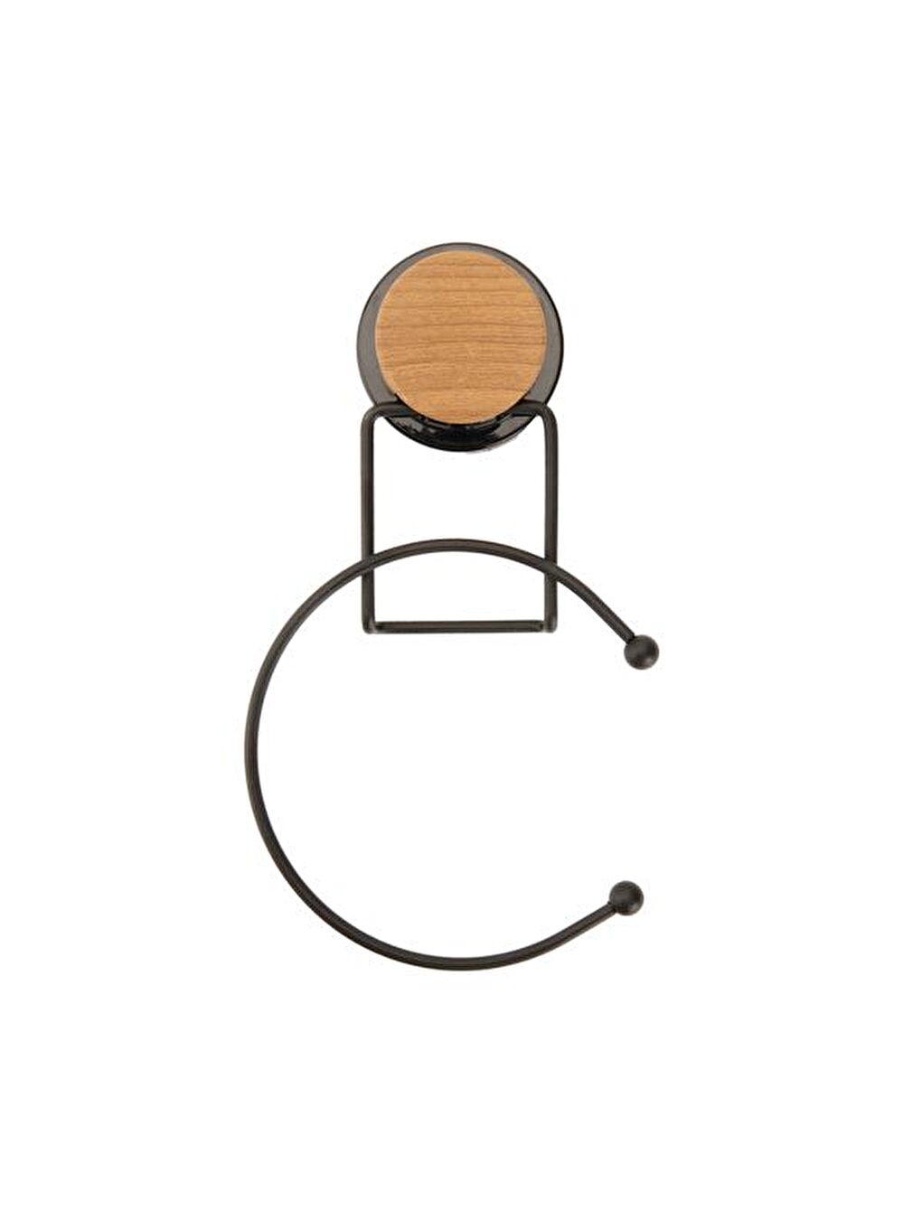 Yuvarlak Havluluk - Siyah - 25,5 cm-2