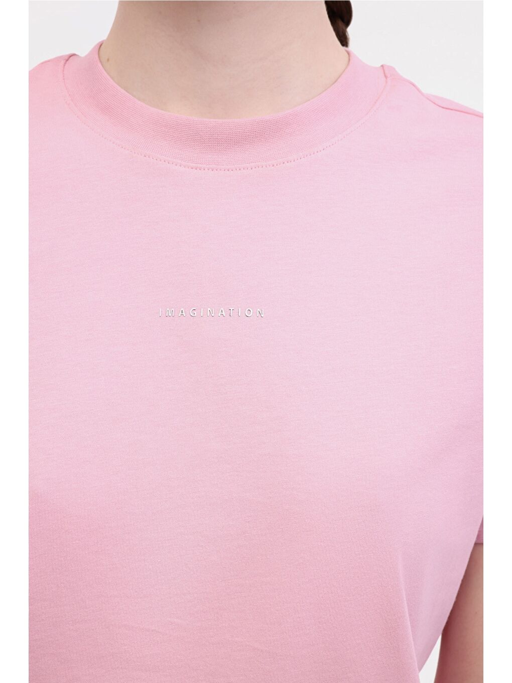 WL ROBI 11MS468 5FX Pembe Kadın Kısa Kol T-Shirt-3