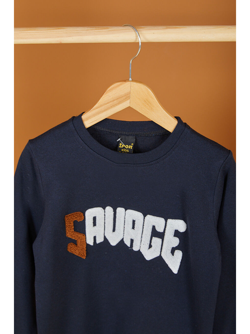 Erkek Çocuk Lacivert Nakışlı Sweatshirt - 26554-1