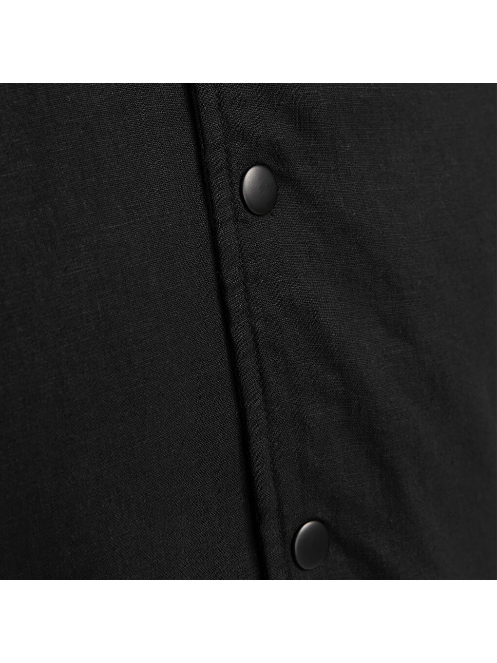 Ario Linen Bomber Erkek Siyah Yuvarlak Yaka Mont-3