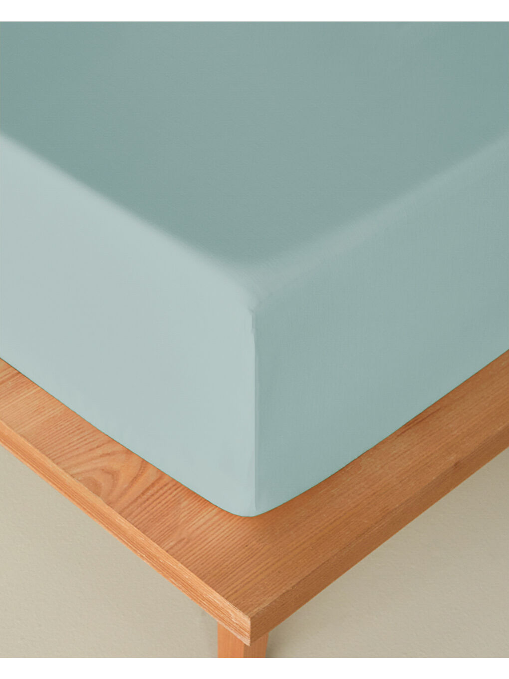 Novella Premium Soft Pamuk Tek Kişilik Lastikli Çarşaf 100x200 cm Açık Mavi-1