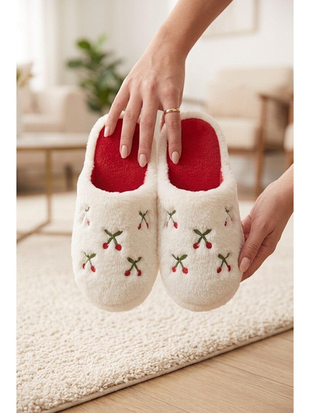 Karışık 3'lu Paket Lovely Terlik Ev Terligi Ses Yapmayan Taban Yumusak Rahat Terlik-2