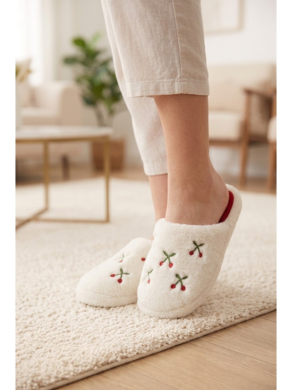 Karışık 3'lu Paket Lovely Terlik Ev Terligi Ses Yapmayan Taban Yumusak Rahat Terlik-4