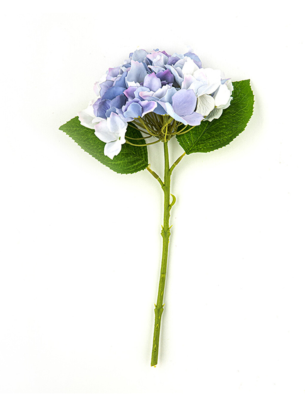Hortensia Tek Dal Yapay Çiçek Mavi-2