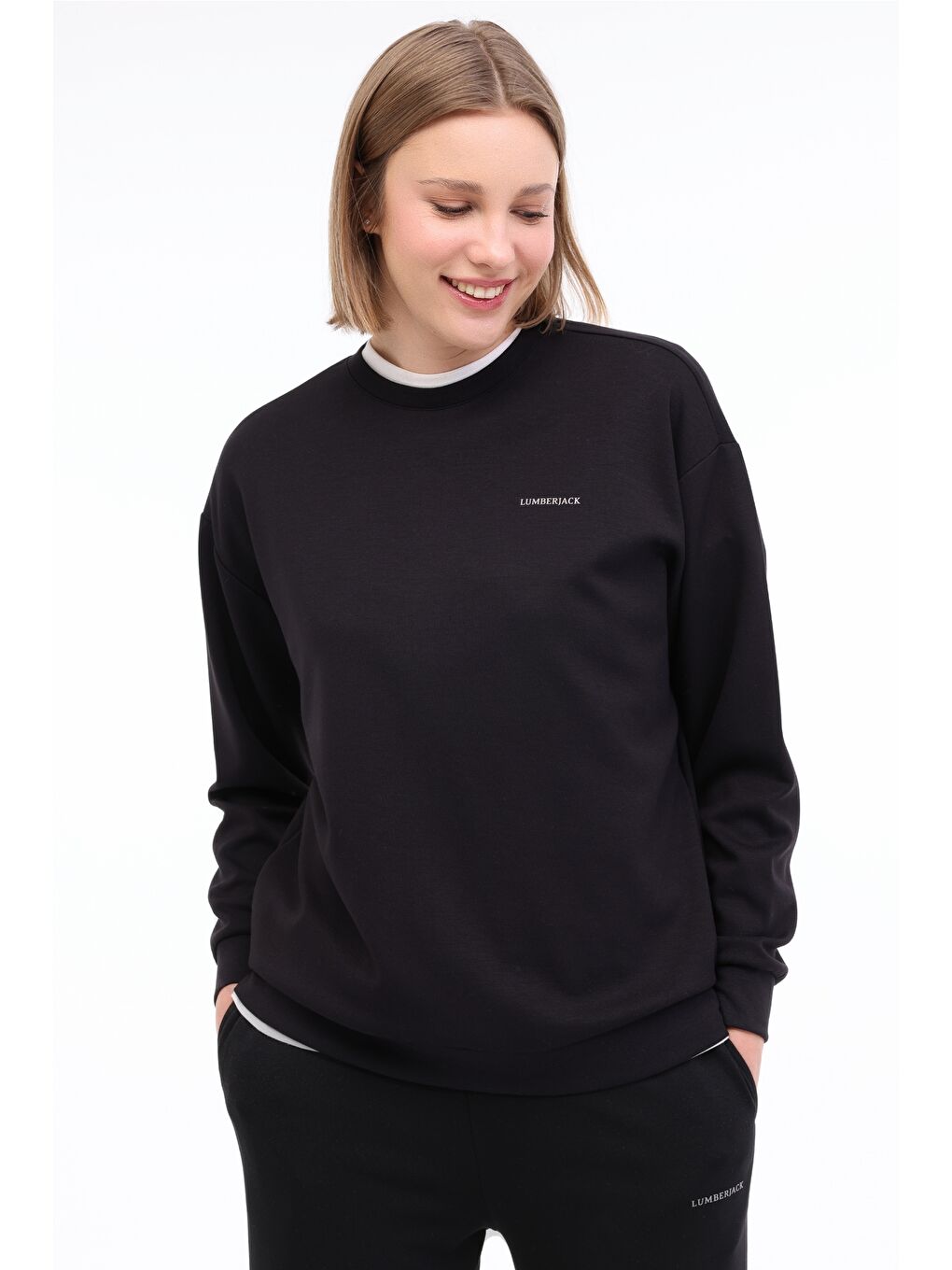 WL GAIL 16BT230 5FX Siyah Kadın Sweatshirt