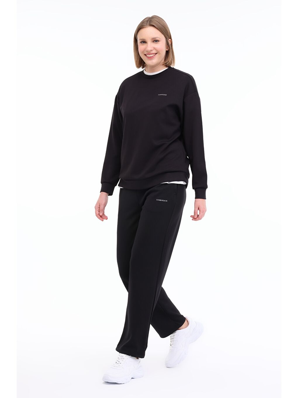 WL GAIL 16BT230 5FX Siyah Kadın Sweatshirt-2