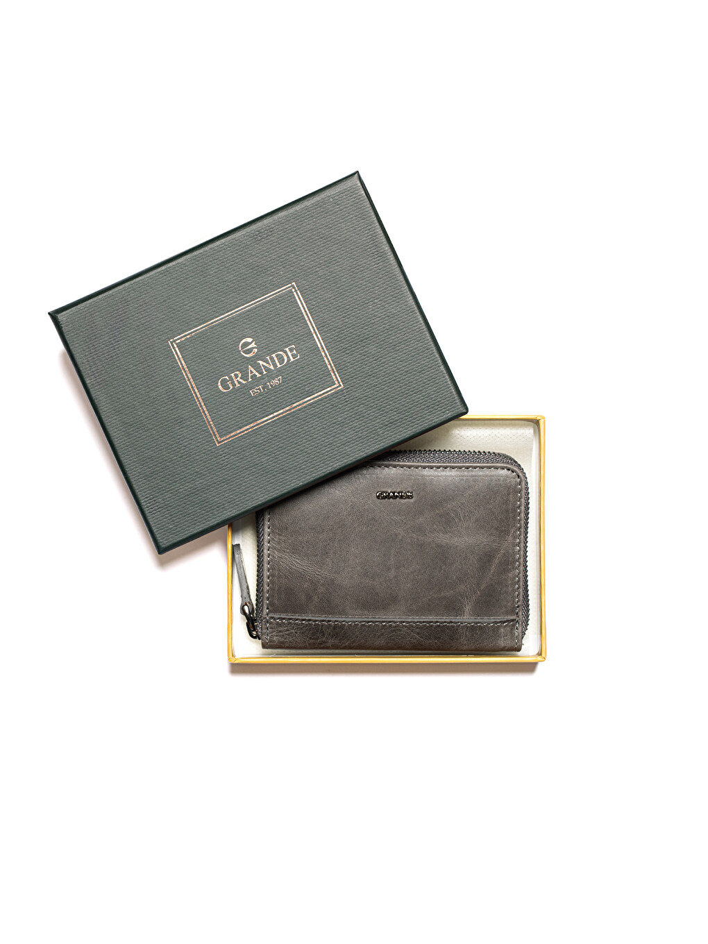 Gri Unisex Cüzdan & Kartlık 740 Deri Cüzdan Kartlık-4