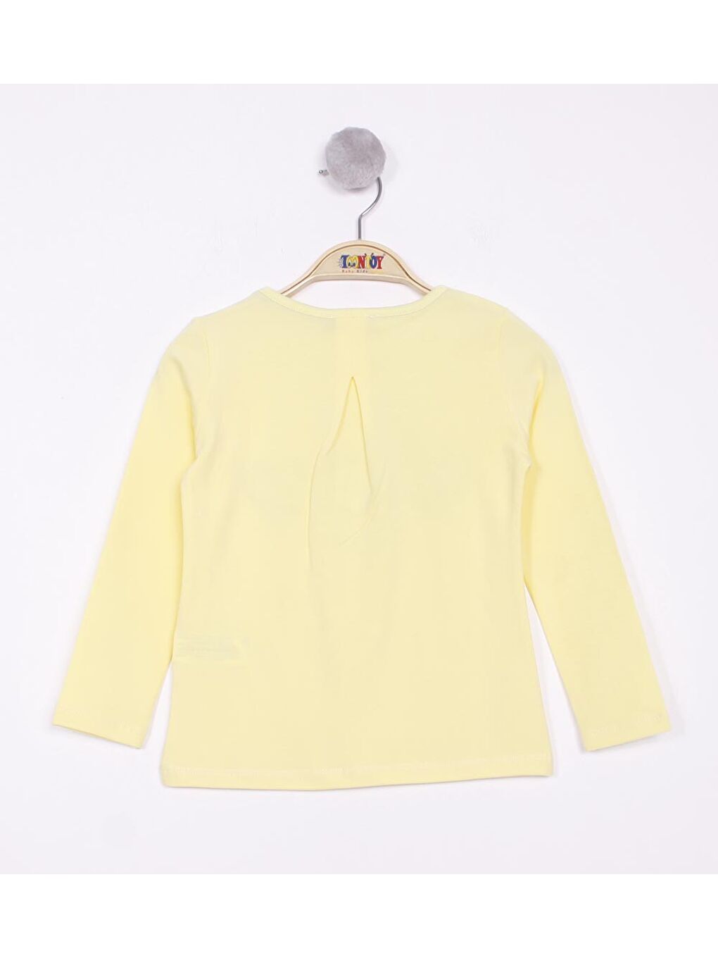 Sarı Kız Bebek Surprise Kalp Nakışlı Tişört-1