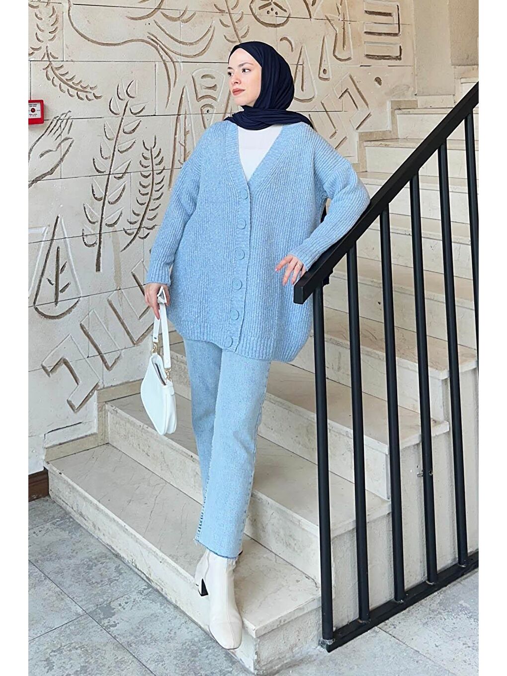 Uzun Hırka Bebe Mavisi