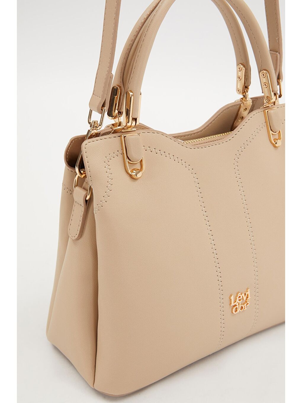 Bej Vizon  Kadın Omuz Çantası 930203-1