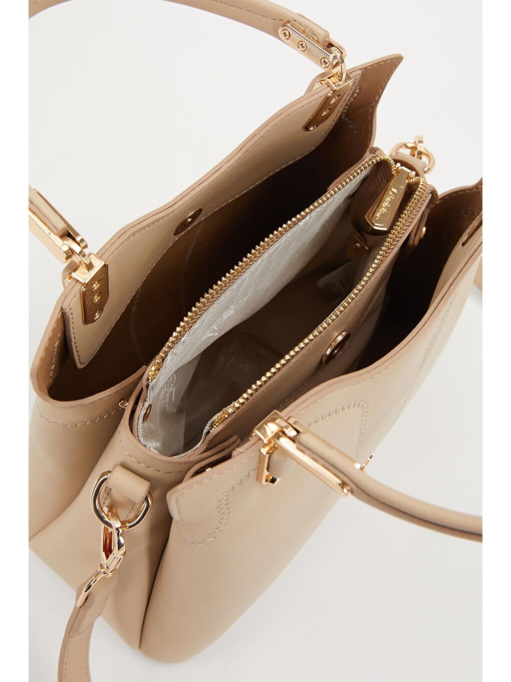 Bej Vizon  Kadın Omuz Çantası 930203-2