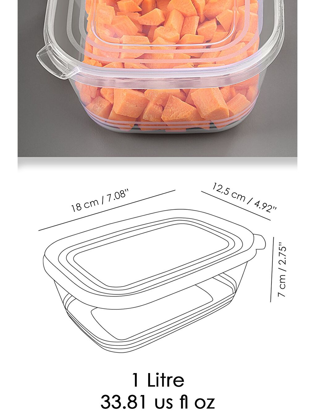 Renksiz 10 Adet Sızdırmaz Kendinden Kapaklı Derin Dondurucuya Uygun Saklama Kabı Hava Almaz Düzenleyici 1lt-5