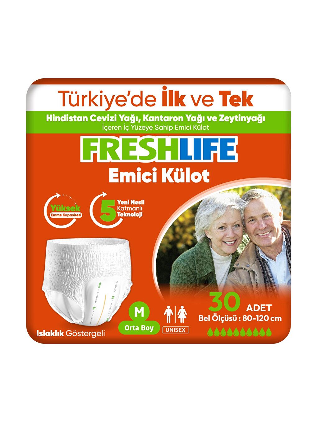 FRESHLIFE Medium Emici Külot 30 Adet