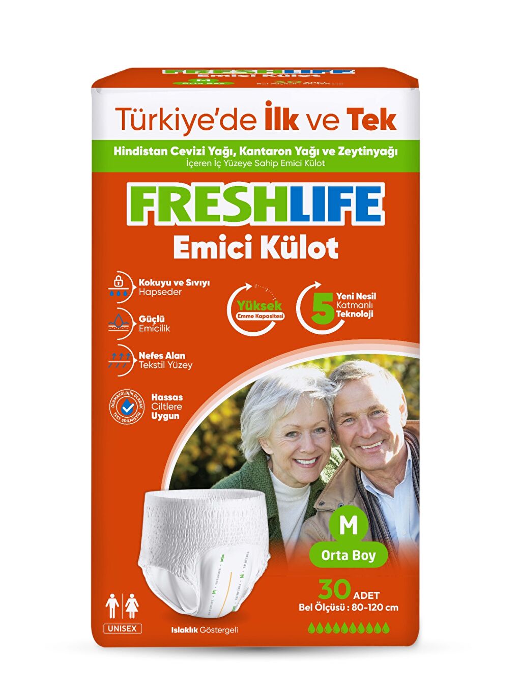 FRESHLIFE Medium Emici Külot 30 Adet - 1