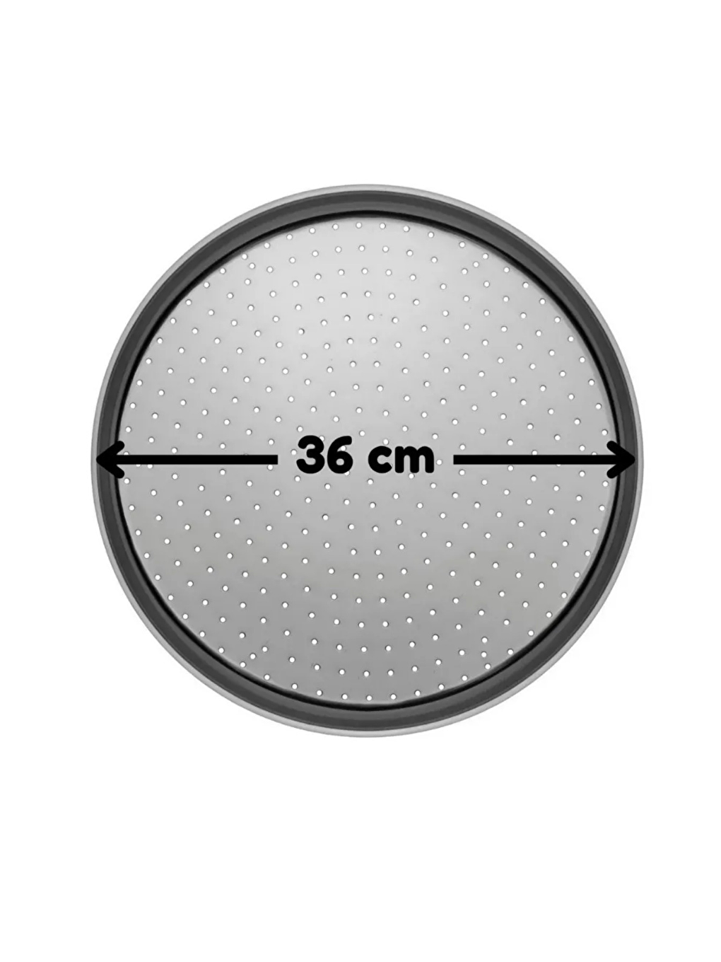 Beyaz Hamur Açma Matı 45 X 65 Cm, 36 Cm Pizza Tepsisi Ve Ahşap Uzun Saplı Hamur ve Pizza Kesici-1