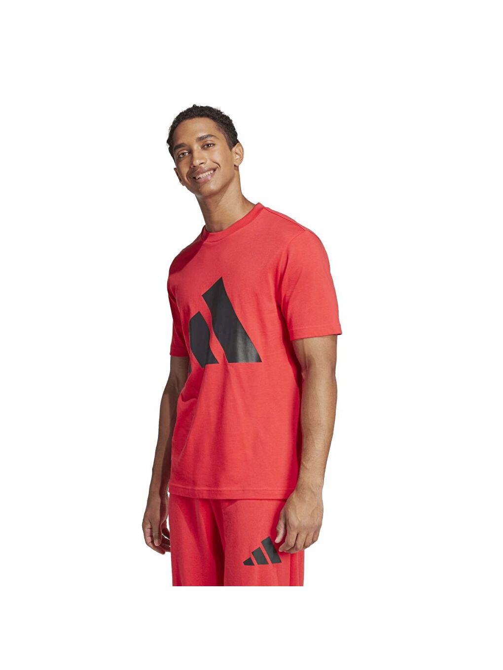 Big Logo Sj Erkek Kırmızı Yuvarlak Yaka Tişört