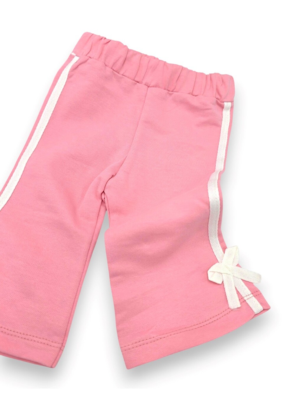 Pembe Kız Bebek Mevimlik Fiyonk Detaylı Nakışlı Mevsimlik Takım-6