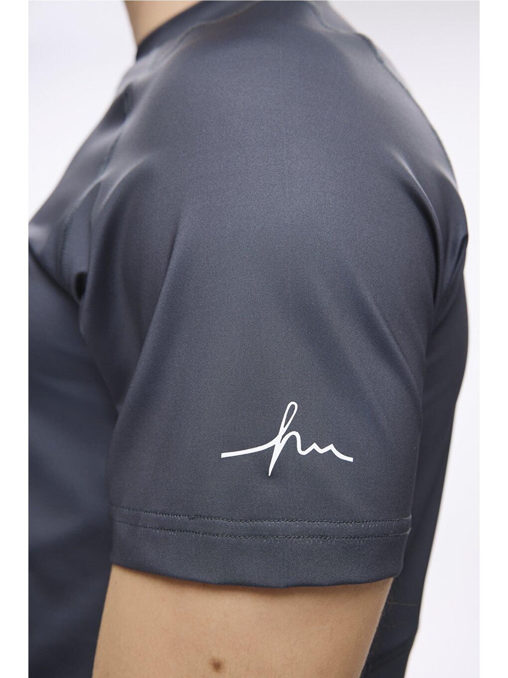 Active Erkek Gri Spor Tişört 5030-3