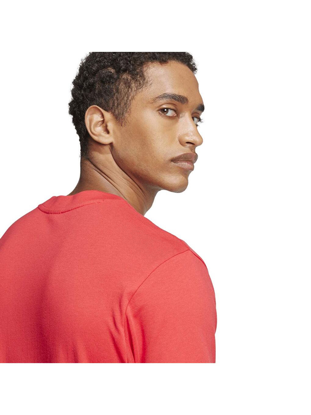 Big Logo Sj Erkek Kırmızı Yuvarlak Yaka Tişört-3