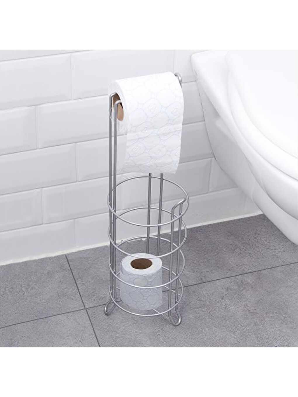 Gri Yedekli Tuvalet Kağıtlığı-3