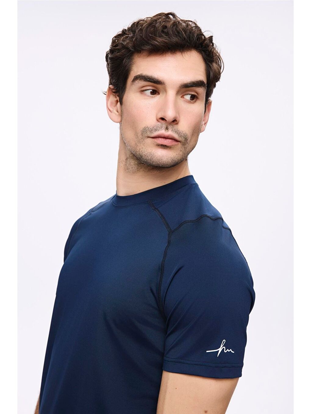 Active Erkek Lacivert Spor Tişört 5030-2