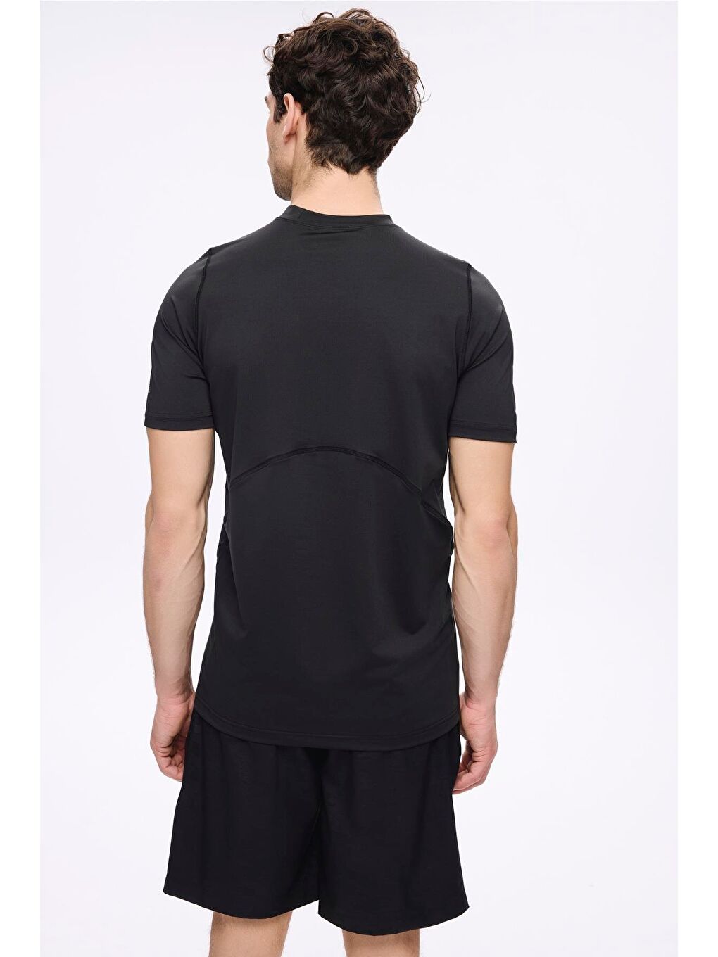 Active Erkek Siyah Spor Tişört 5030-1