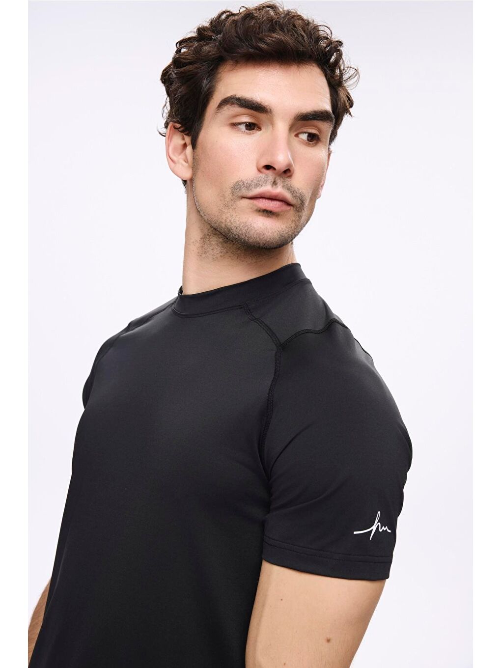 Active Erkek Siyah Spor Tişört 5030-2