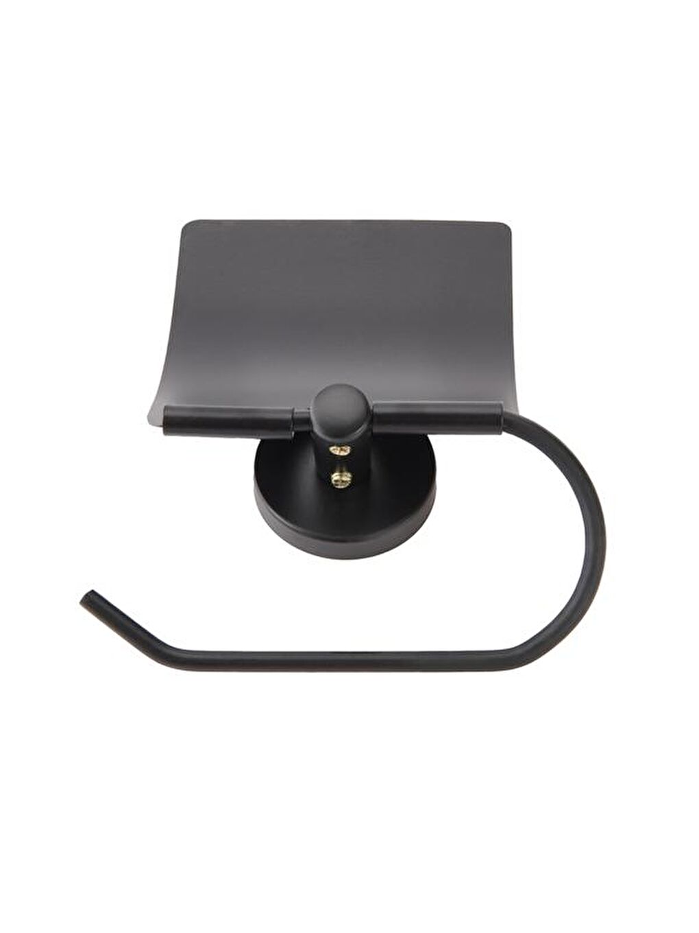 Geniş Kapaklı Kağıtlık - Siyah - 13x5x12,3 cm-1