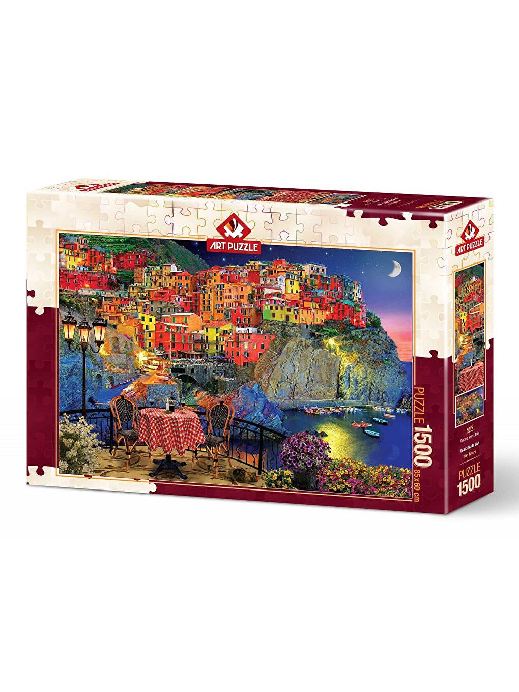 Art Puzzle Karışık 1500 Parça Puzzle Cinque Terre, Italya - 1