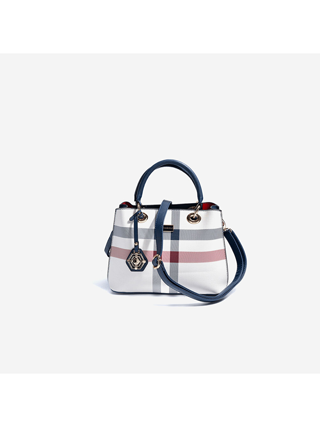 Karışık Kadın SP1272-MK3 SILVER POLO El ve Kol  Çantası Beyaz-Lacivert-3