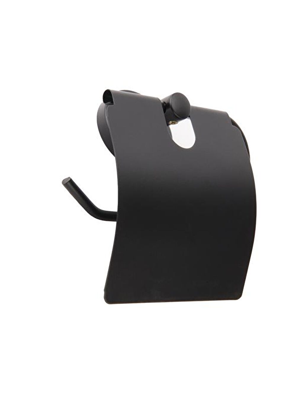 Geniş Kapaklı Kağıtlık - Siyah - 13x5x12,3 cm-2