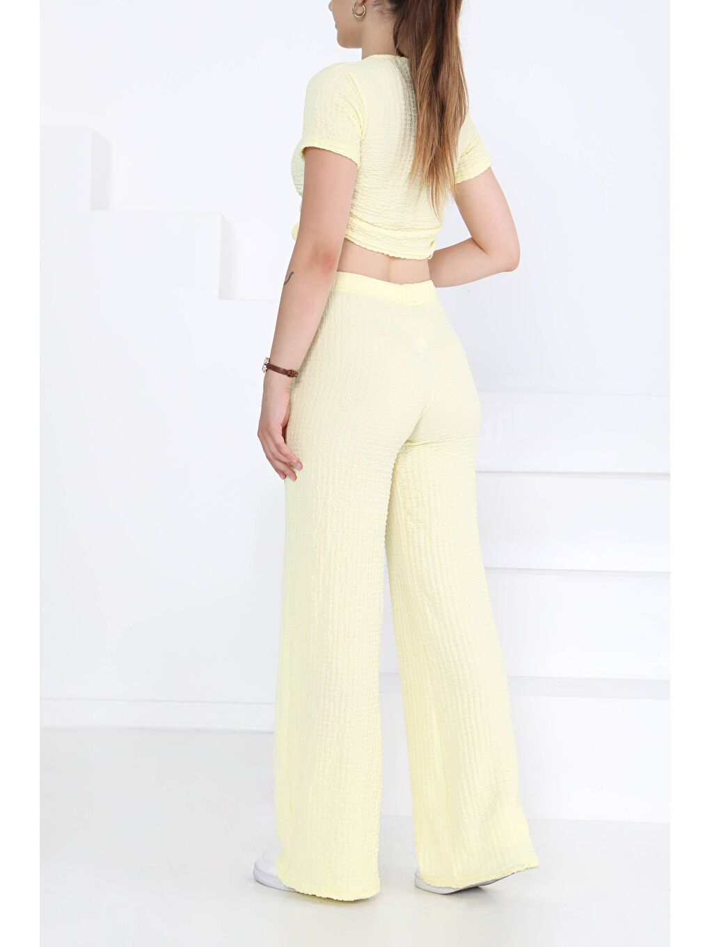 Sarı Yan Bağcıklı Takım Sari - 27277-6