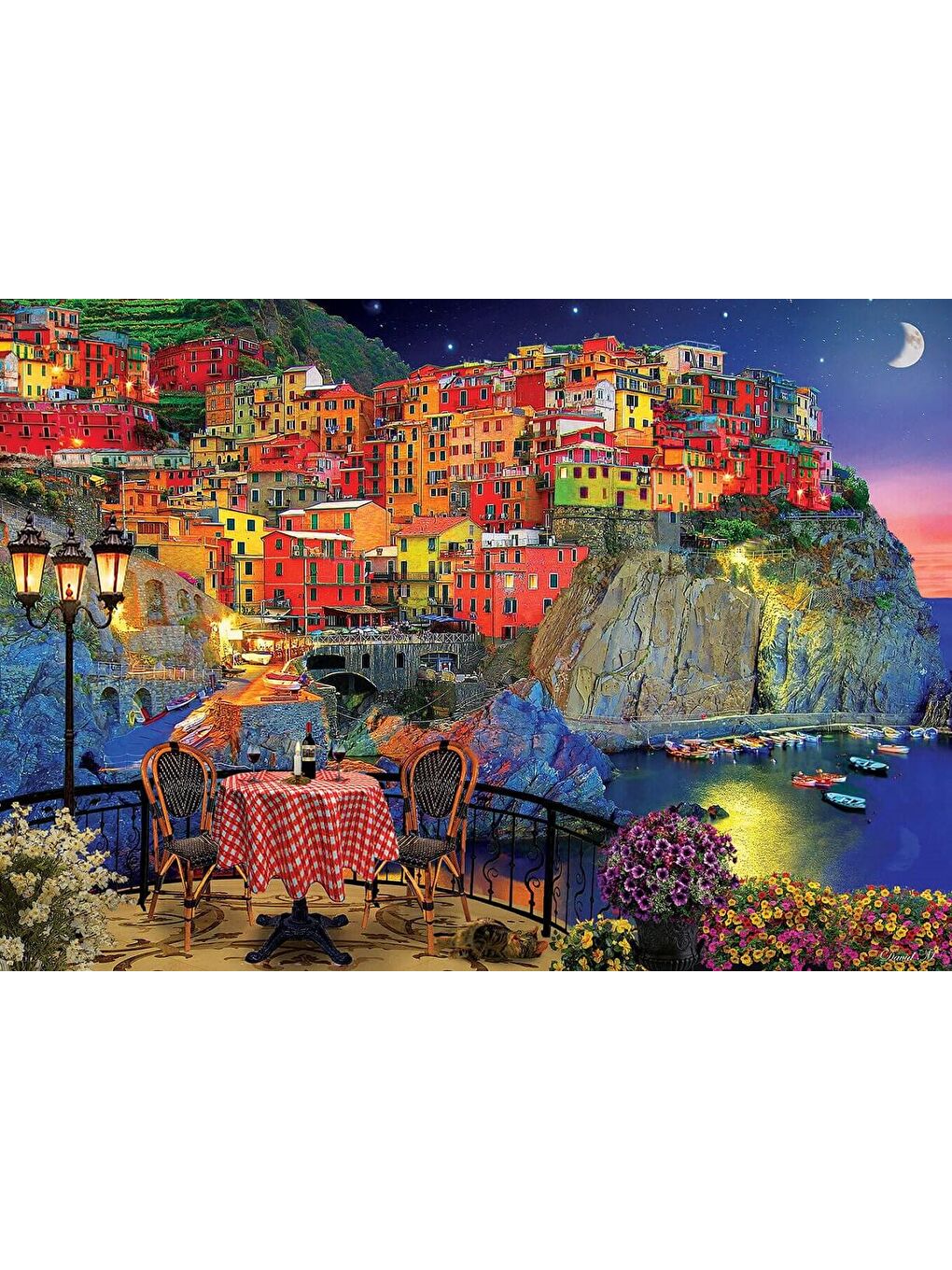 Art Puzzle Karışık 1500 Parça Puzzle Cinque Terre, Italya - 2