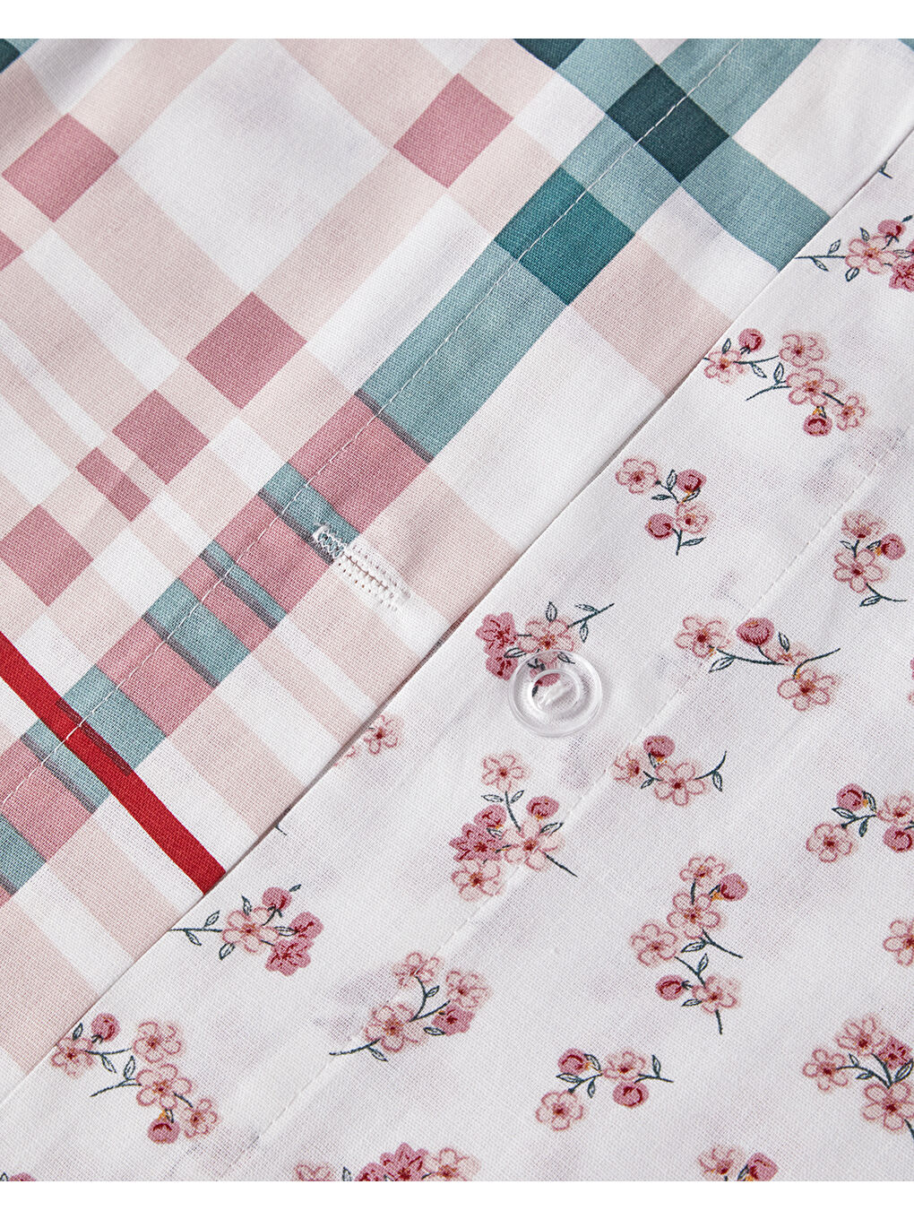 Wildflower Dream Pamuklu Çift Kişilik Nevresim Seti 200x220 cm Pembe-5