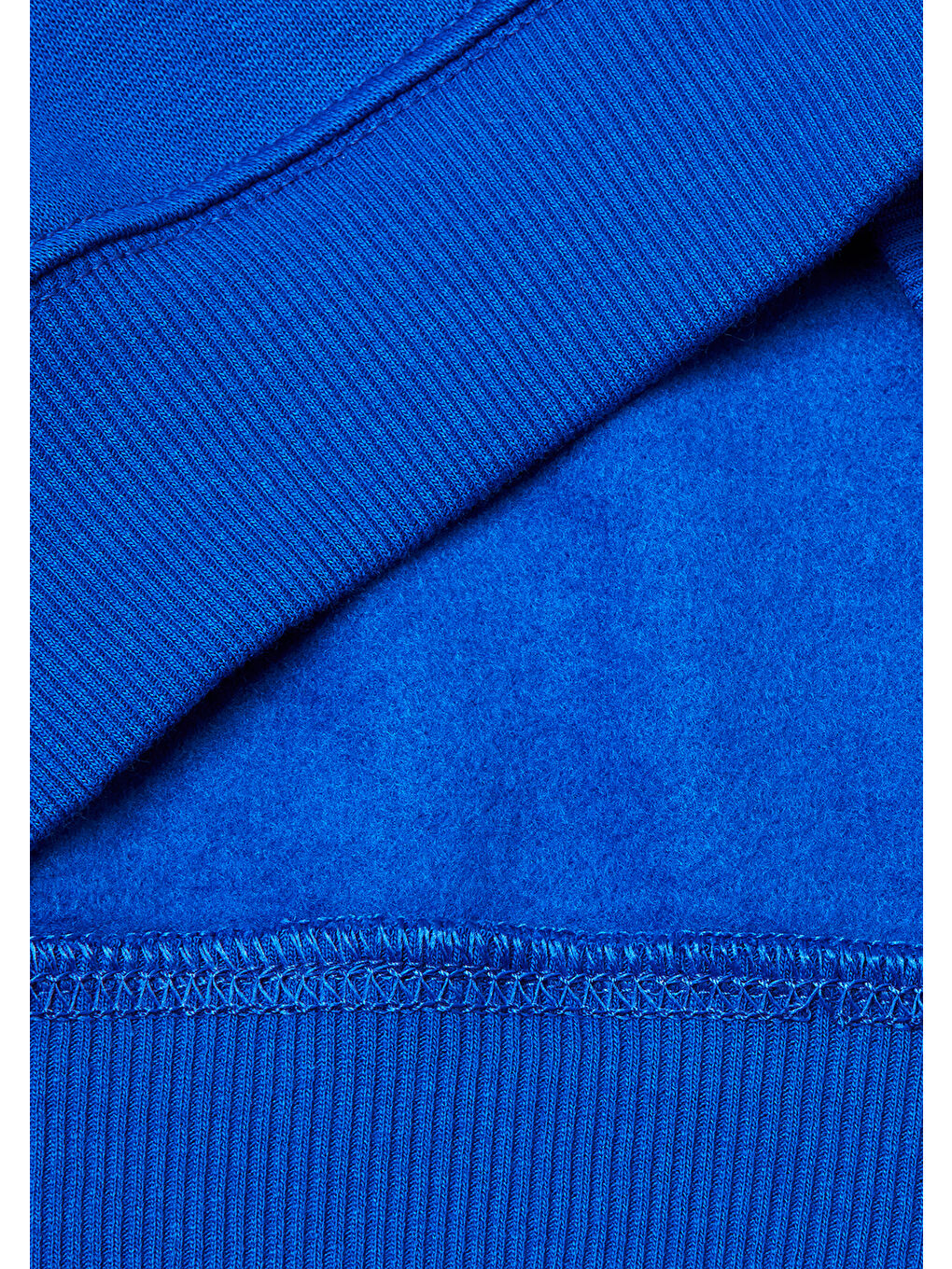 Erkek Çocuk Saks Mavisi Önü Baskılı Düşük Omuzlu Kapüşonlu Sweatshirt-2