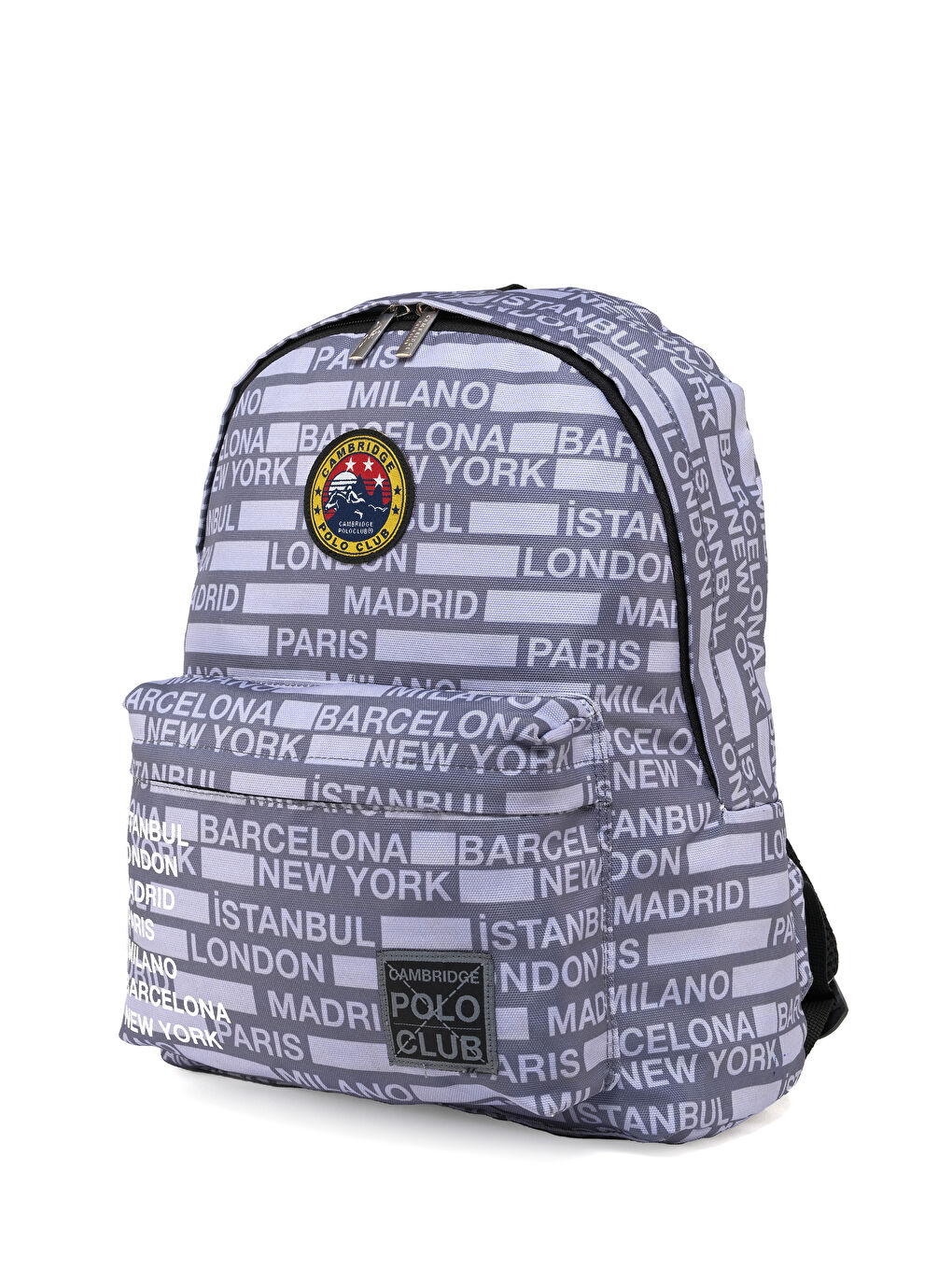 Gri Cities II Ön Cepli Unisex Sırt Çantası