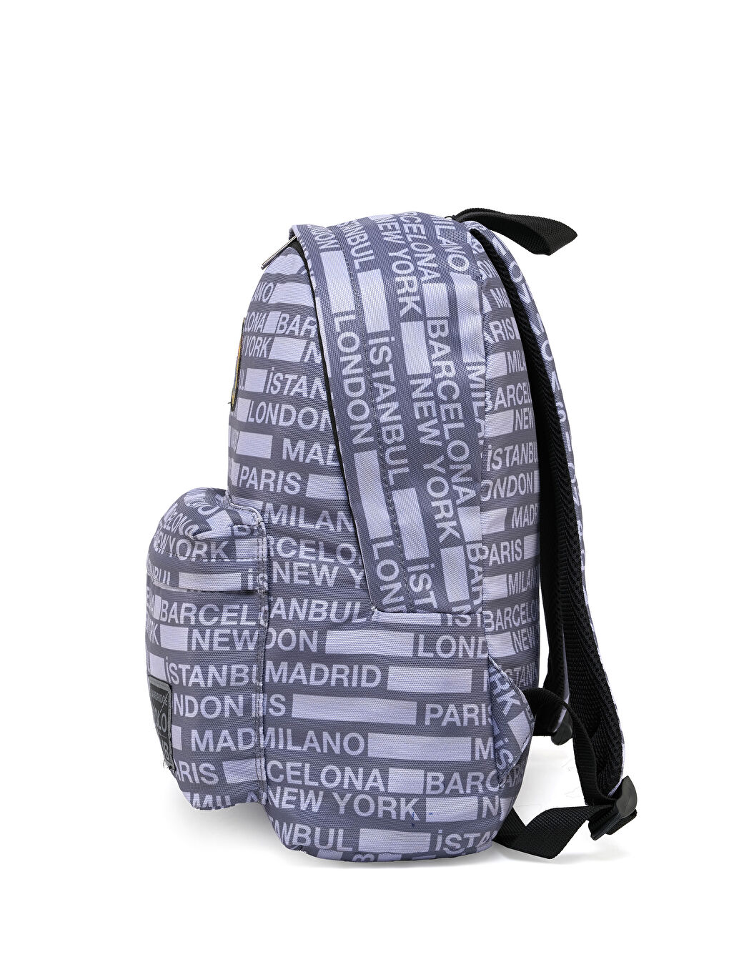Gri Cities II Ön Cepli Unisex Sırt Çantası-3