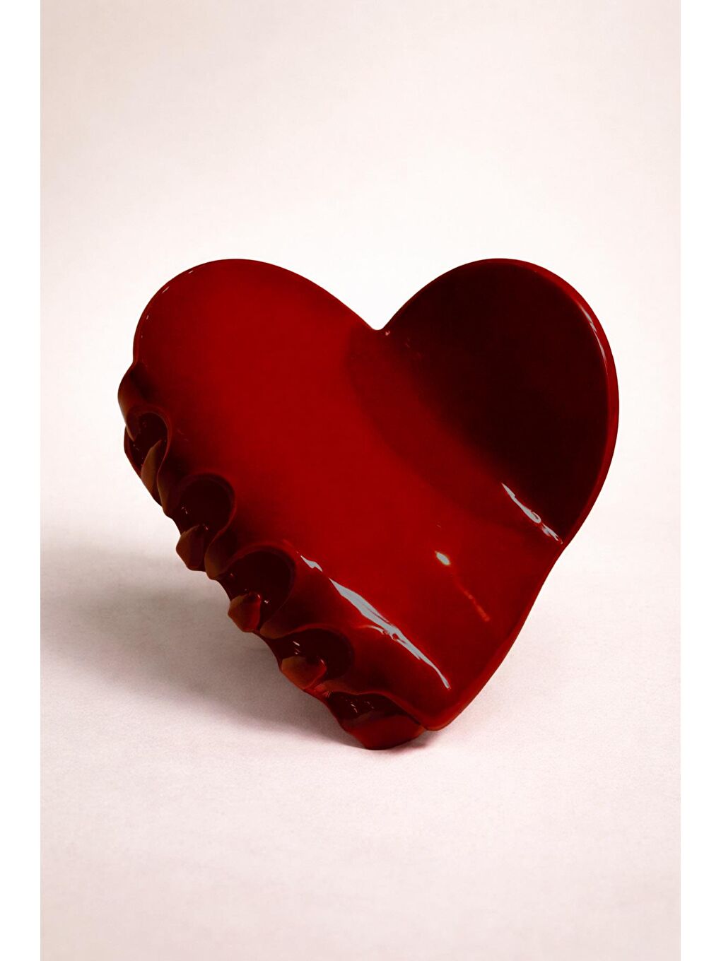 Bordo Kalp Model Lüks Asetat Mandal Toka-1