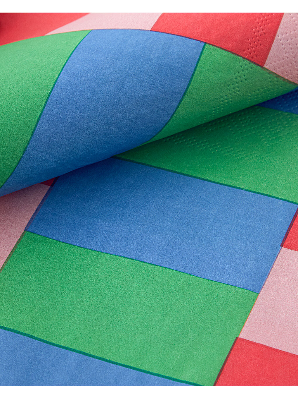 Summer Checkers 20'li Kağıt Peçete 33x33 cm Pembe - Yeşil-2