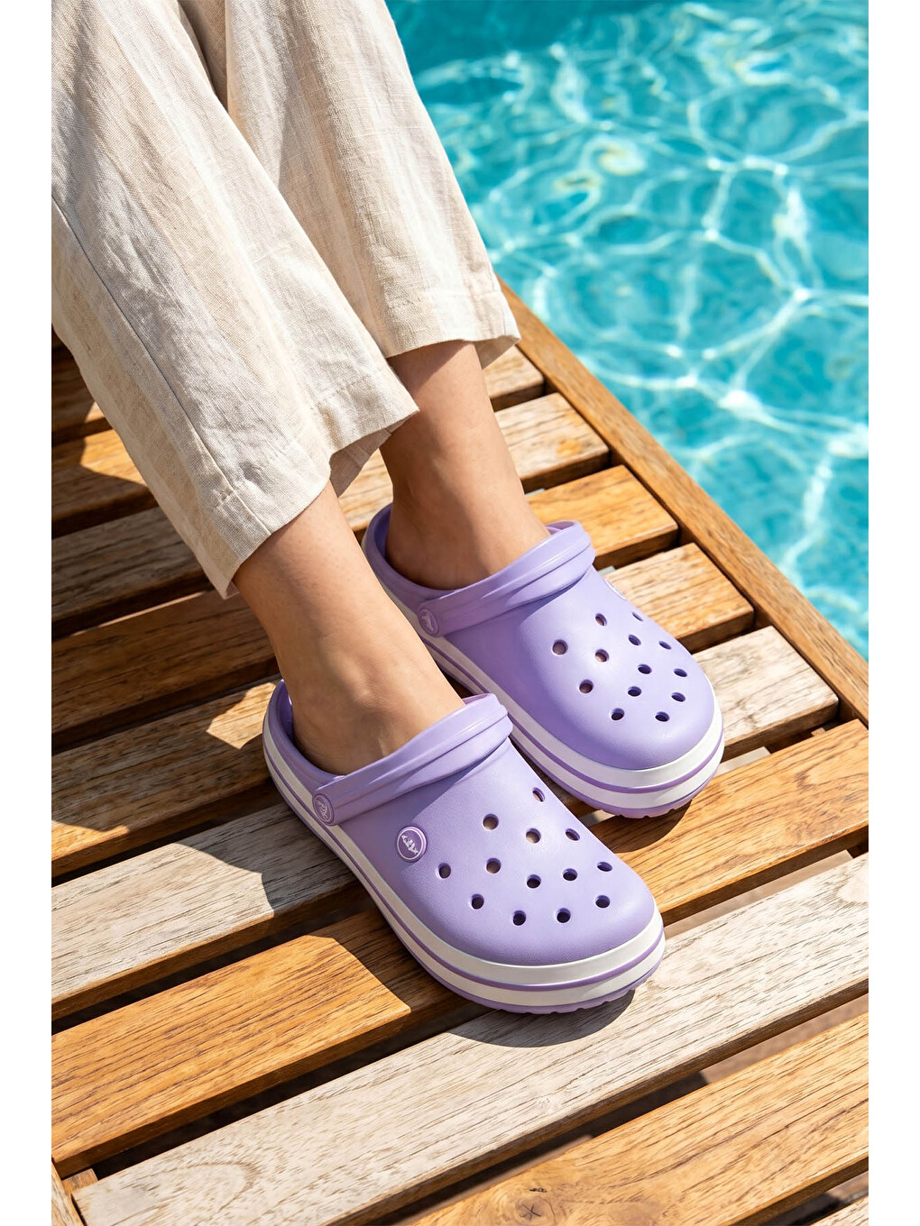 Kadın Sabo Sandalet Terlik 195 Lila