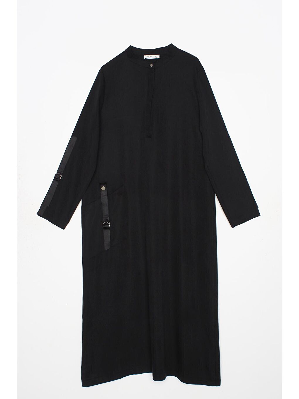 Siyah Hakim Yaka Büyük Cepli Tunik-4