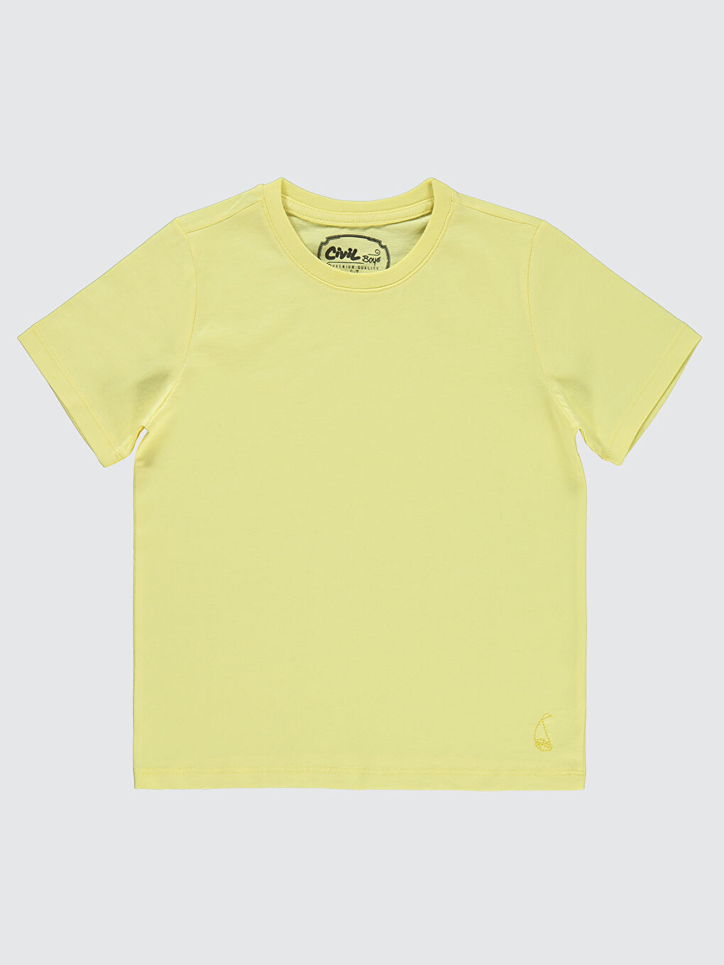 Civil Sari Boys Erkek Çocuk Tişört 6-9 Yaş Açık Sarı