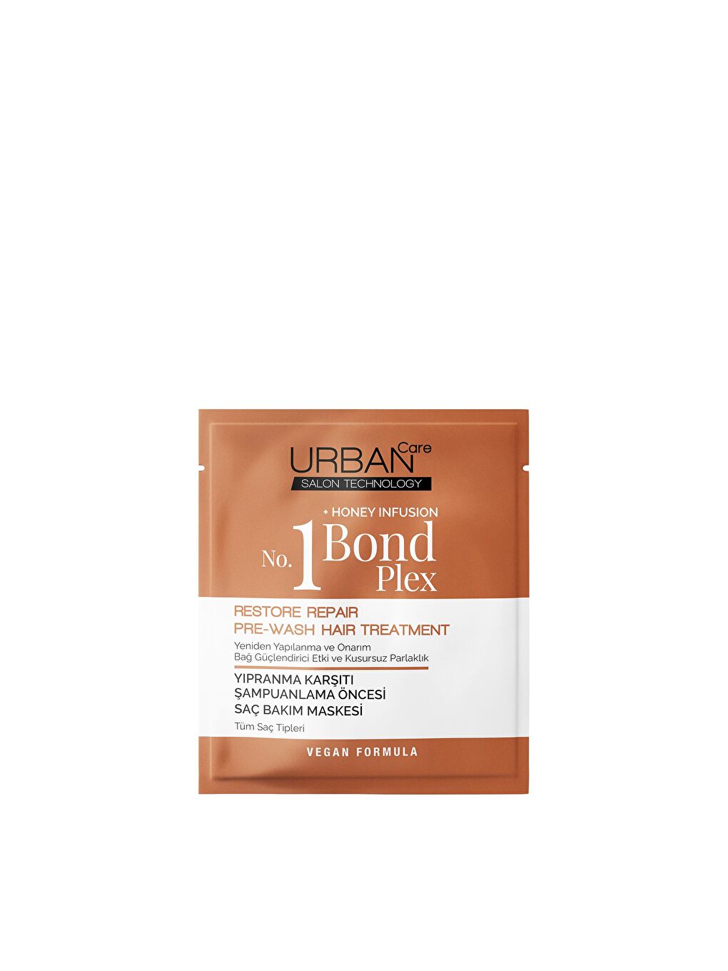 Urban Care No.1 Bond Plex Restore Repair Yıpranma Karşıtı Şampuanlama Öncesi Saç Bakım Maskesi-50 ml-vegan - 1