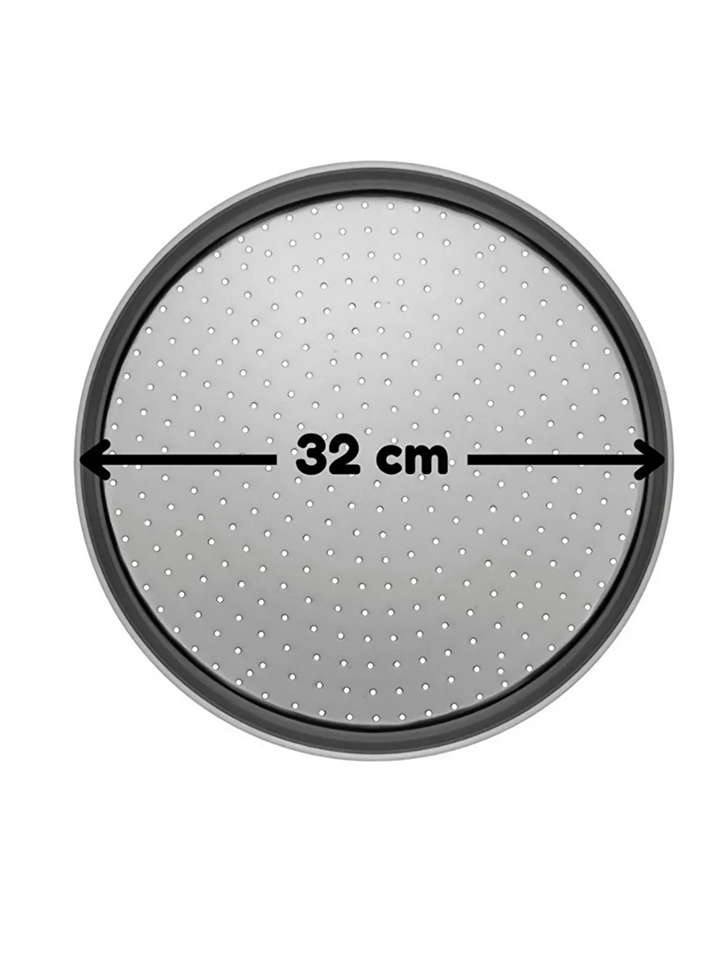 Beyaz Silikon Hamur Açma Matı 45 X 65 Cm, 32 Cm Pizza Tepsisi Ve Ahşap Saplı Hamur ve Pizza Kesici-1