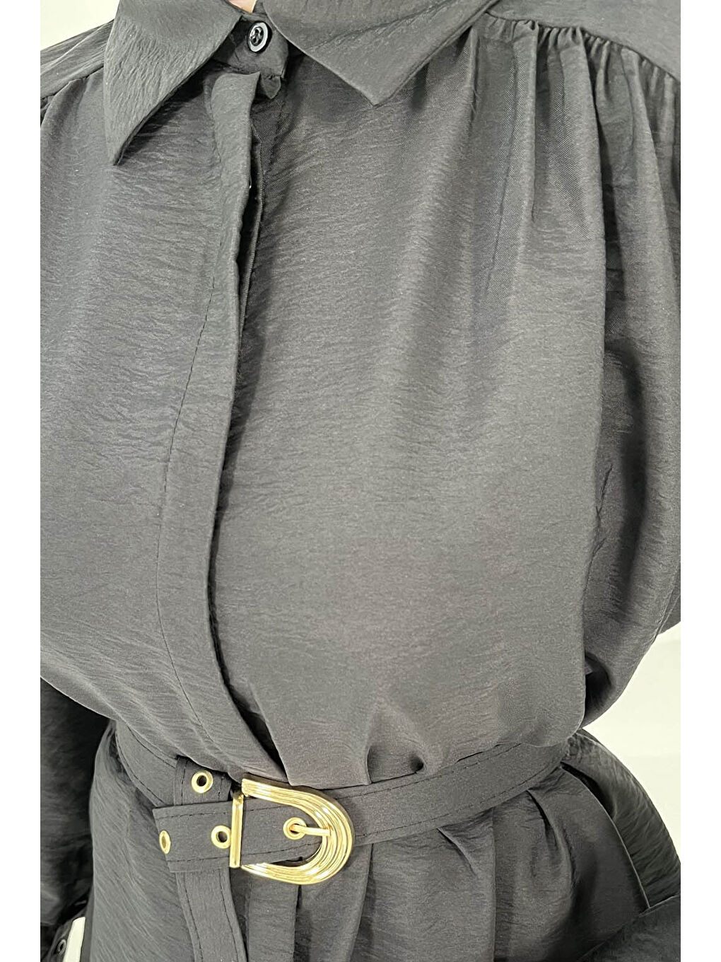 Kemerli Tunik Siyah - 27002-4